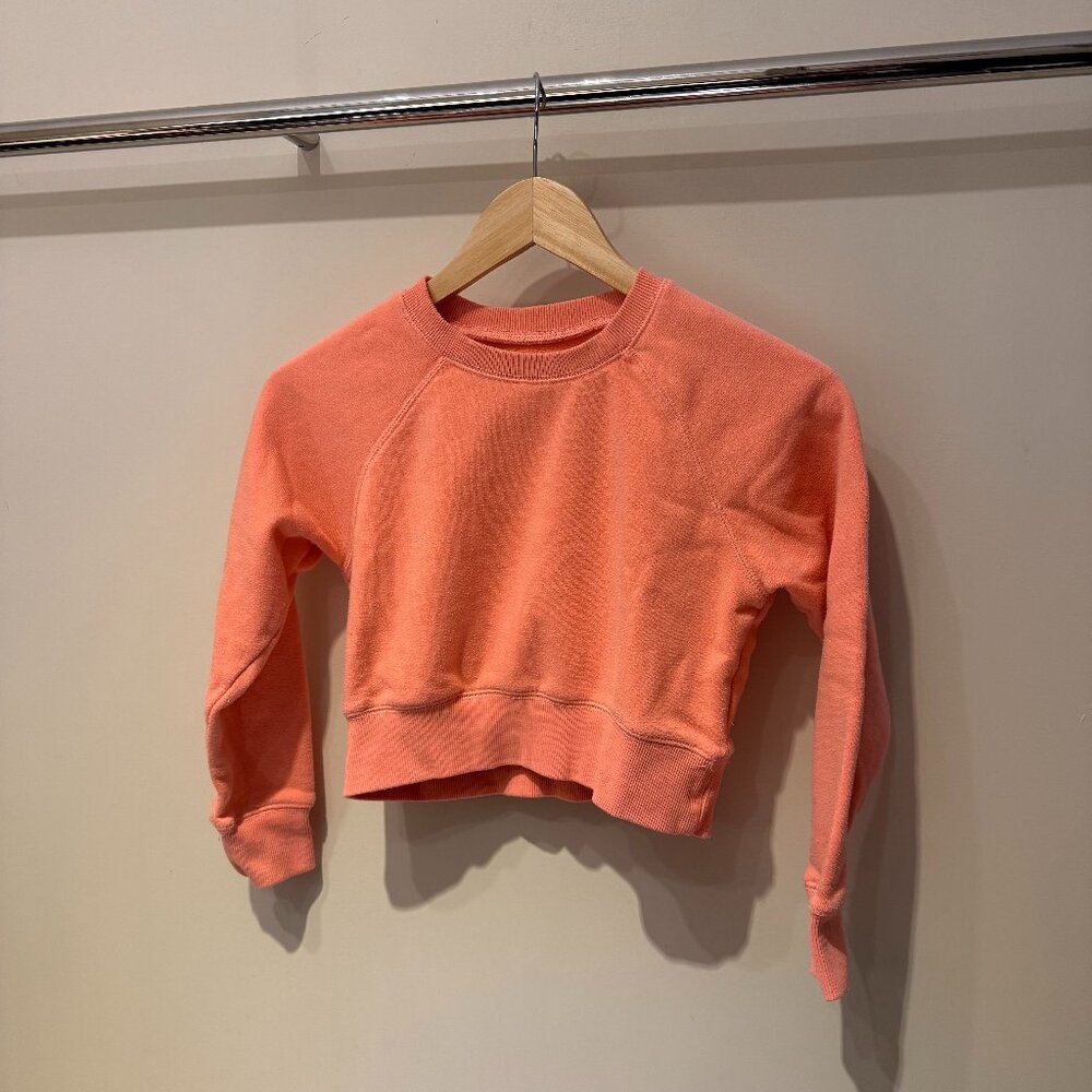 Katie J NYC Crop Sweatshirt Tween | Girls Medium Coral